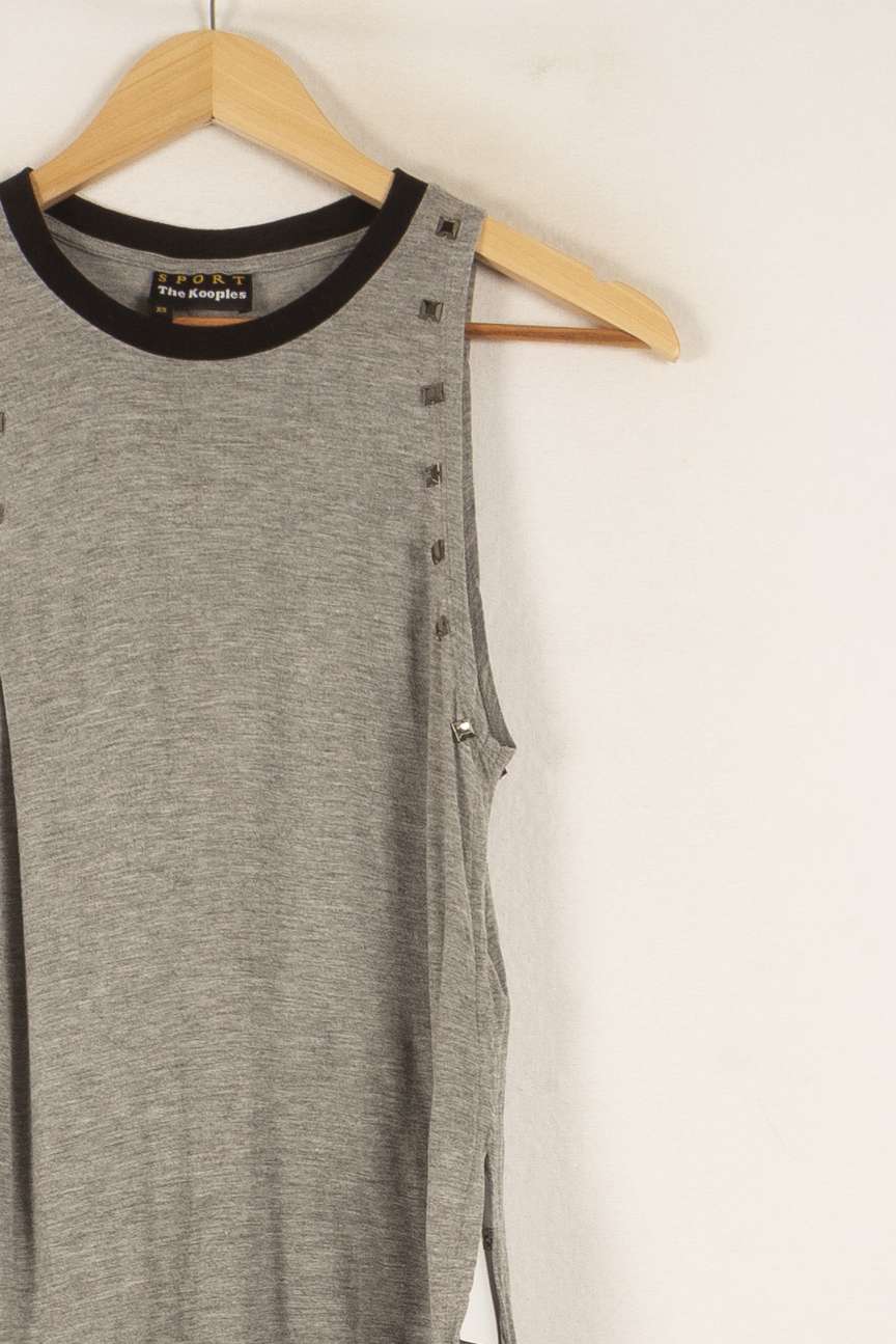 Débardeur Gris - Taille XS/34 de la marque The Kooples - Sport | PARAD48758 - Vendu par Paradigme - Image 3