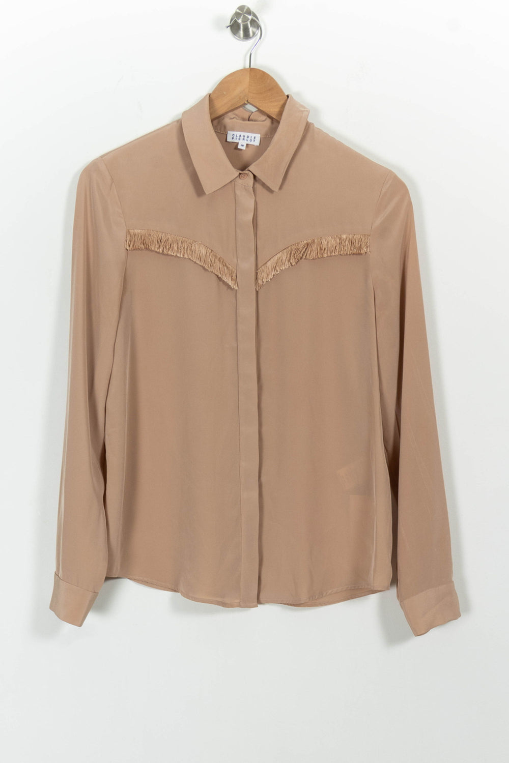 Chemise Beige - Taille M/38 de la marque Claudie Pierlot | PARAD48770 - Vendu par Paradigme - Image 2
