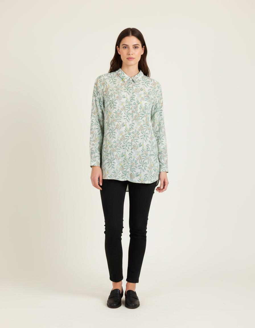 Chemise Verte et Blanche - Taille L/40