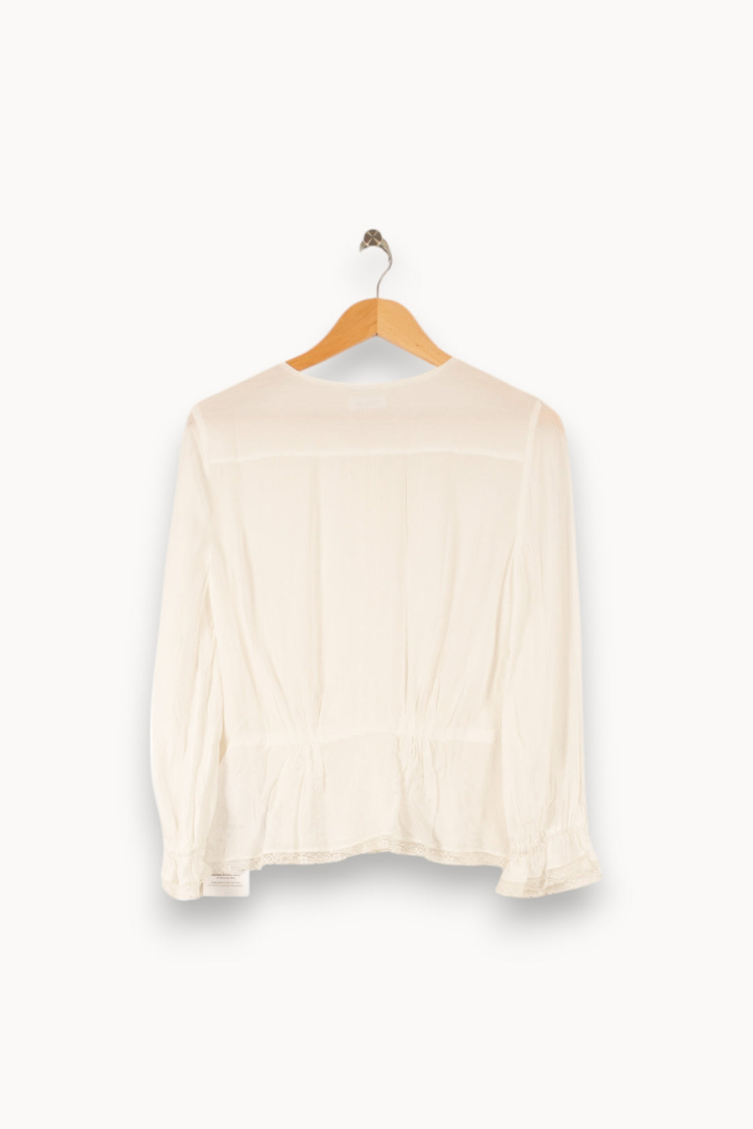Blouse Blanche - Taille M/38 de la marque Claudie Pierlot | PARAD48776 - Vendu par Paradigme - Image 3