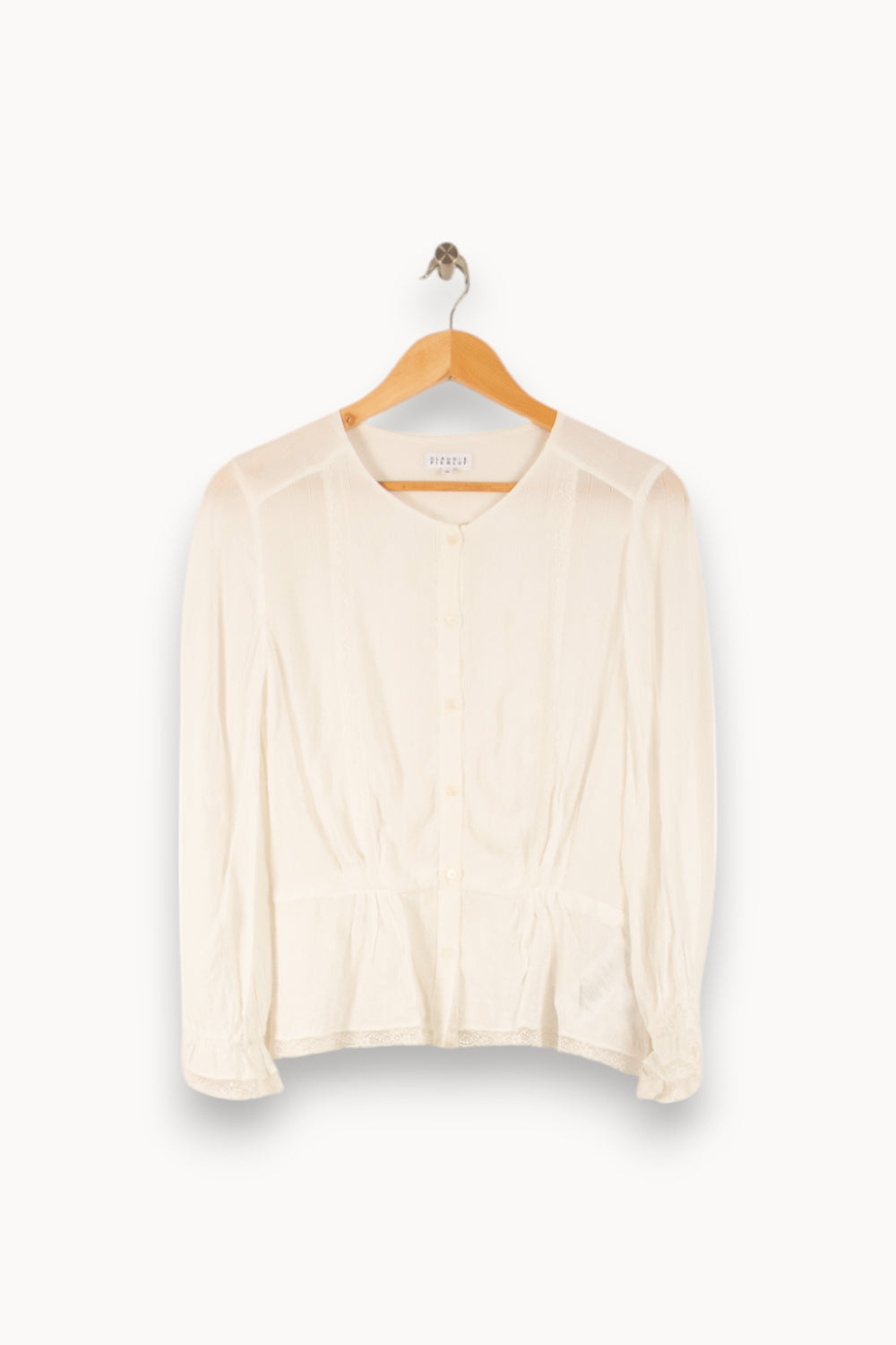 Blouse Blanche - Taille M/38 de la marque Claudie Pierlot | PARAD48776 - Vendu par Paradigme - Image 2