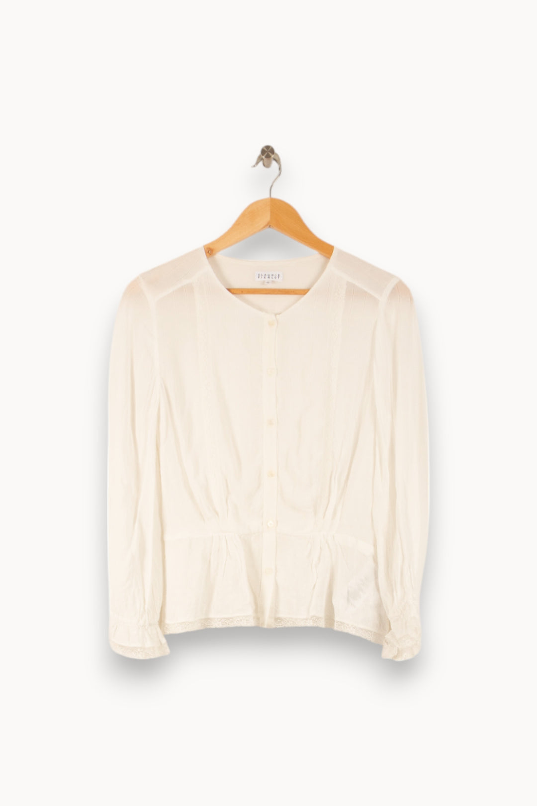 Blouse Blanche - Taille M/38 de la marque Claudie Pierlot | PARAD48776 - Vendu par Paradigme - Image 2