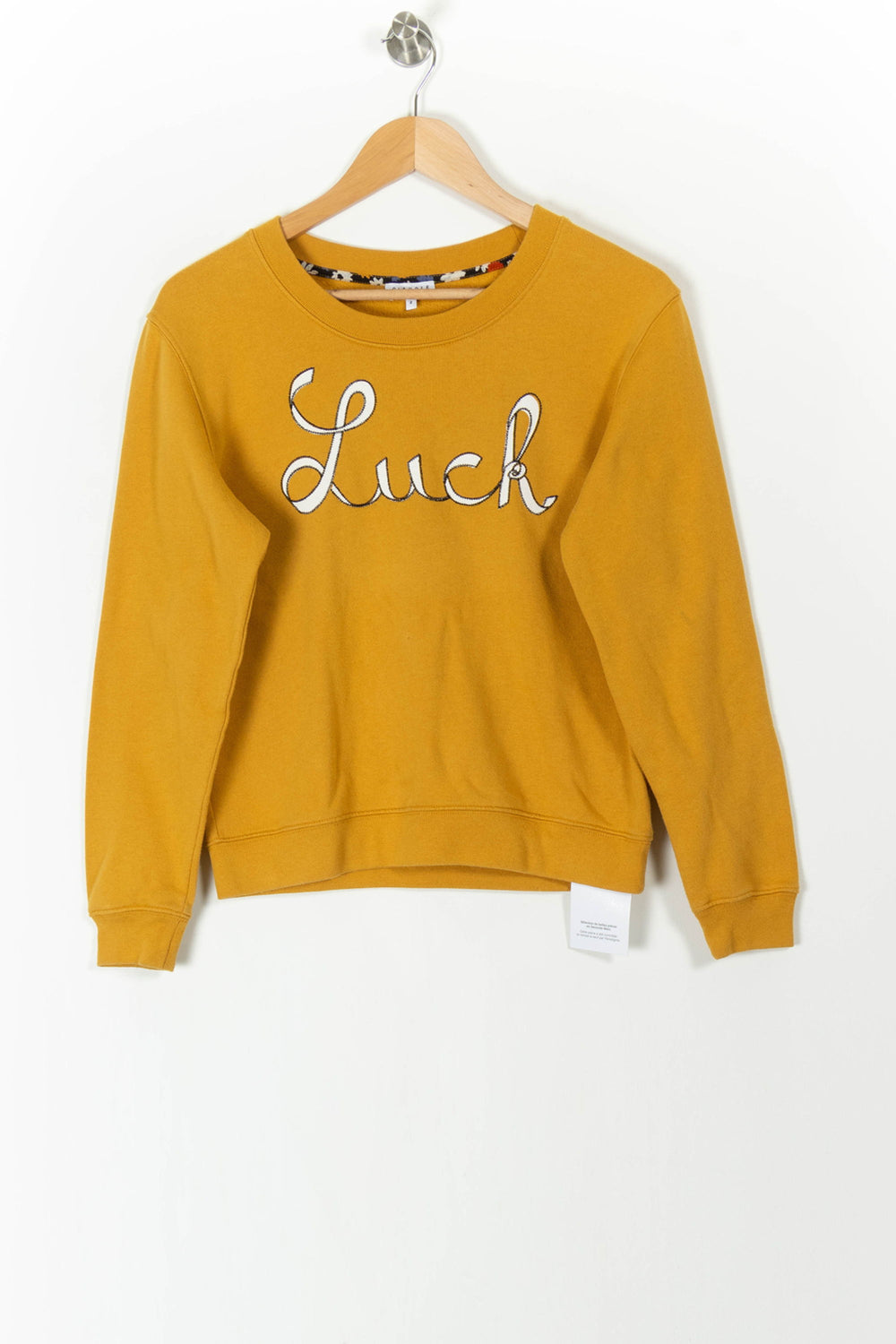 Sweat Jaune - Taille M/38 de la marque Claudie Pierlot | PARAD48778 - Vendu par Paradigme - Image 2