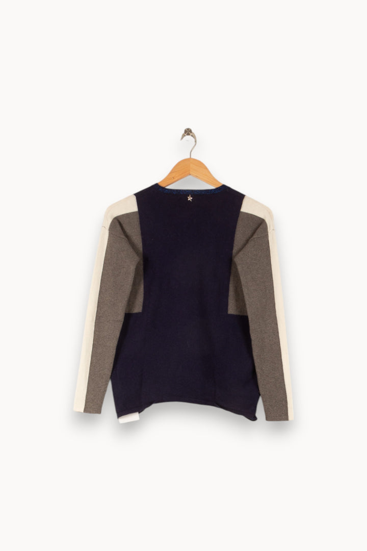 Pull Bleu et Gris - Taille S/36 de la marque Sud express | PARAD48779 - Vendu par Paradigme - Image 3