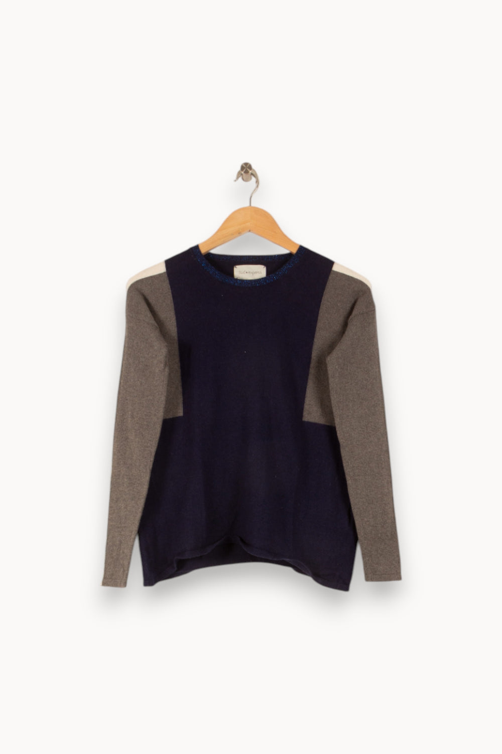 Pull Bleu et Gris - Taille S/36 de la marque Sud express | PARAD48779 - Vendu par Paradigme - Image 2