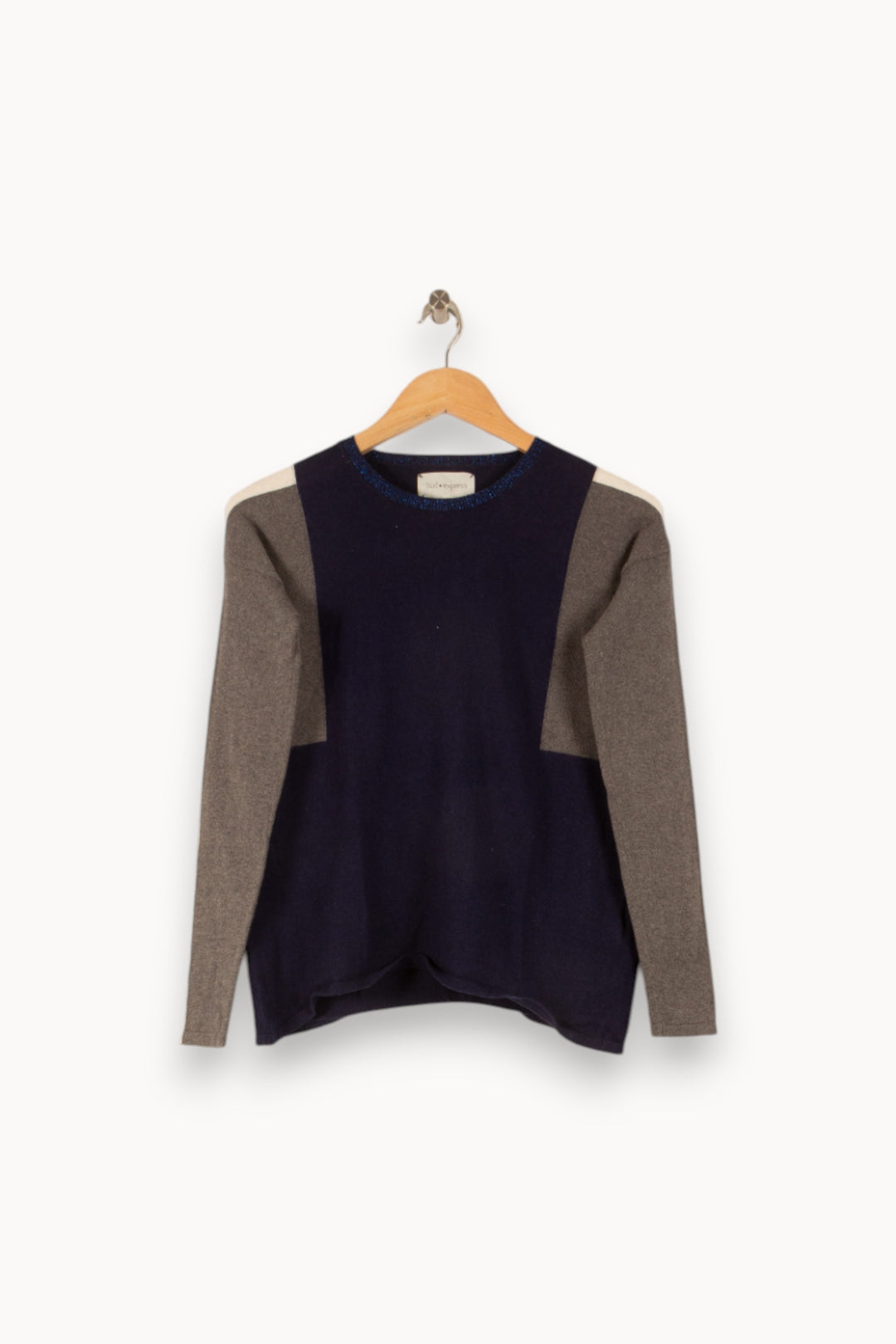 Pull Bleu et Gris - Taille S/36 de la marque Sud express | PARAD48779 - Vendu par Paradigme - Image 2