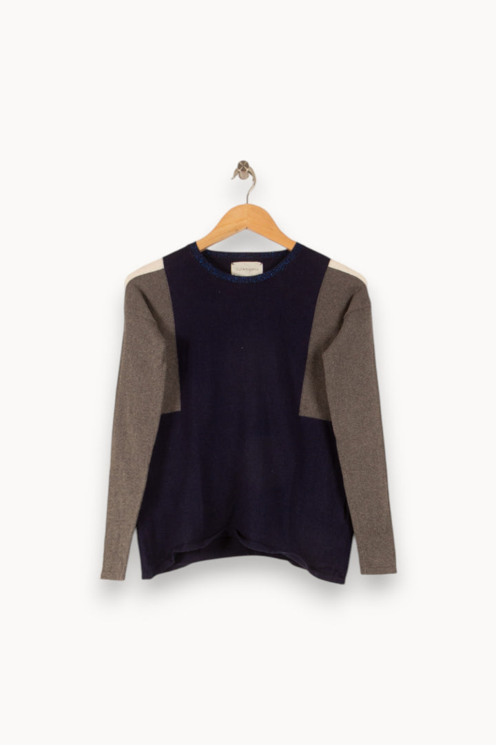 Pull Bleu et Gris - Taille S/36 de la marque Sud express | PARAD48779 - Vendu par Paradigme - Image 2