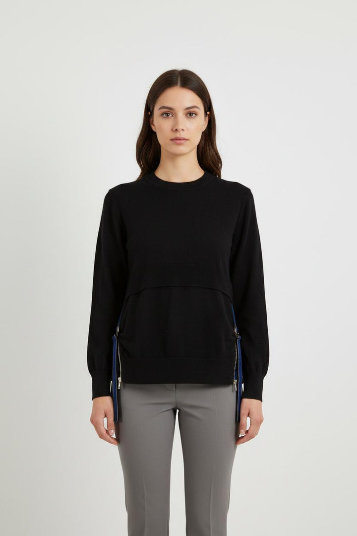 Pull Noir et Bleu - Taille L/40
