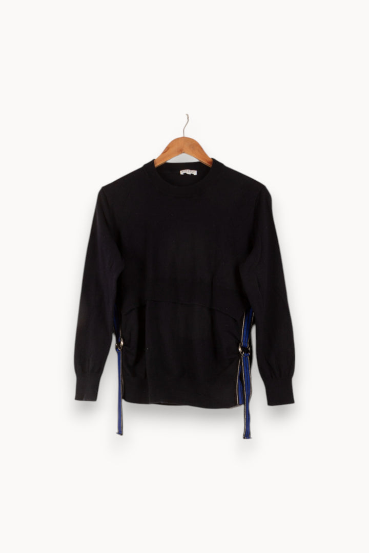 Pull Noir et Bleu - Taille L/40 de la marque Claudie Pierlot | PARAD48782 - Vendu par Paradigme - Image 2
