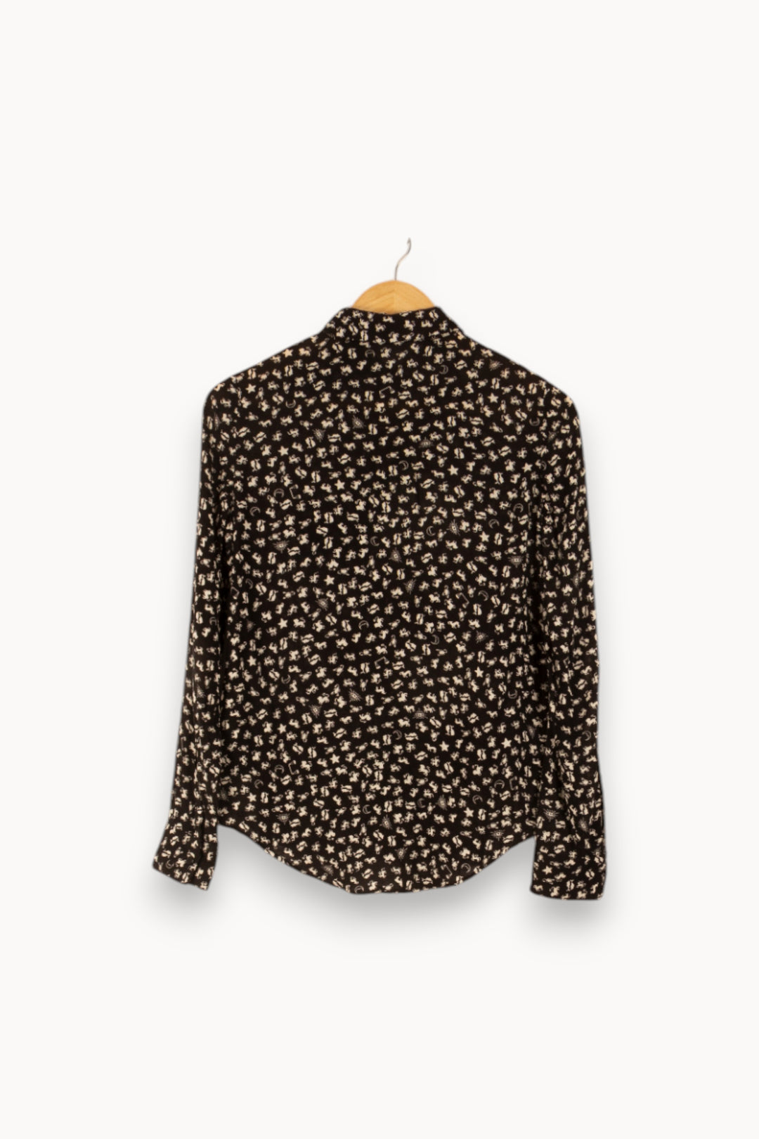 Chemise Noire et Blanche - Taille XXS/32 de la marque Samsoe Samsoe | PARAD48785 - Vendu par Paradigme - Image 4