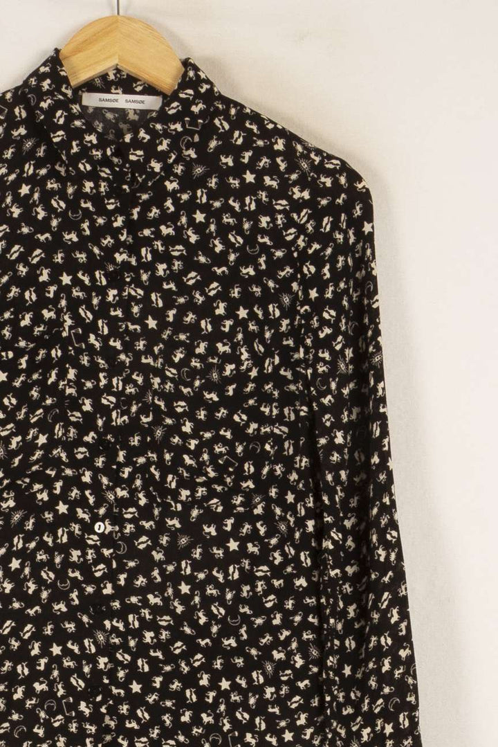Chemise Noire et Blanche - Taille XXS/32 de la marque Samsoe Samsoe | PARAD48785 - Vendu par Paradigme - Image 3