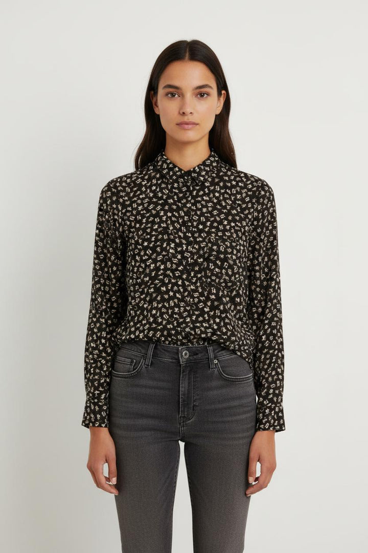 Chemise Noire et Blanche - Taille XXS/32