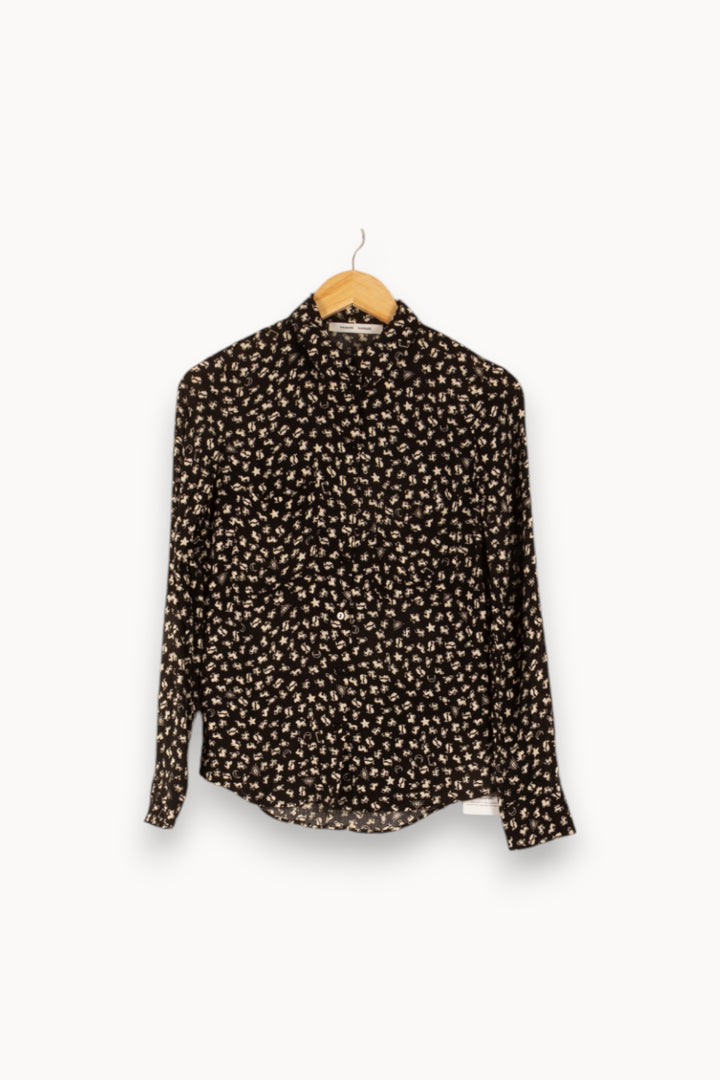 Chemise Noire et Blanche - Taille XXS/32 de la marque Samsoe Samsoe | PARAD48785 - Vendu par Paradigme - Image 2