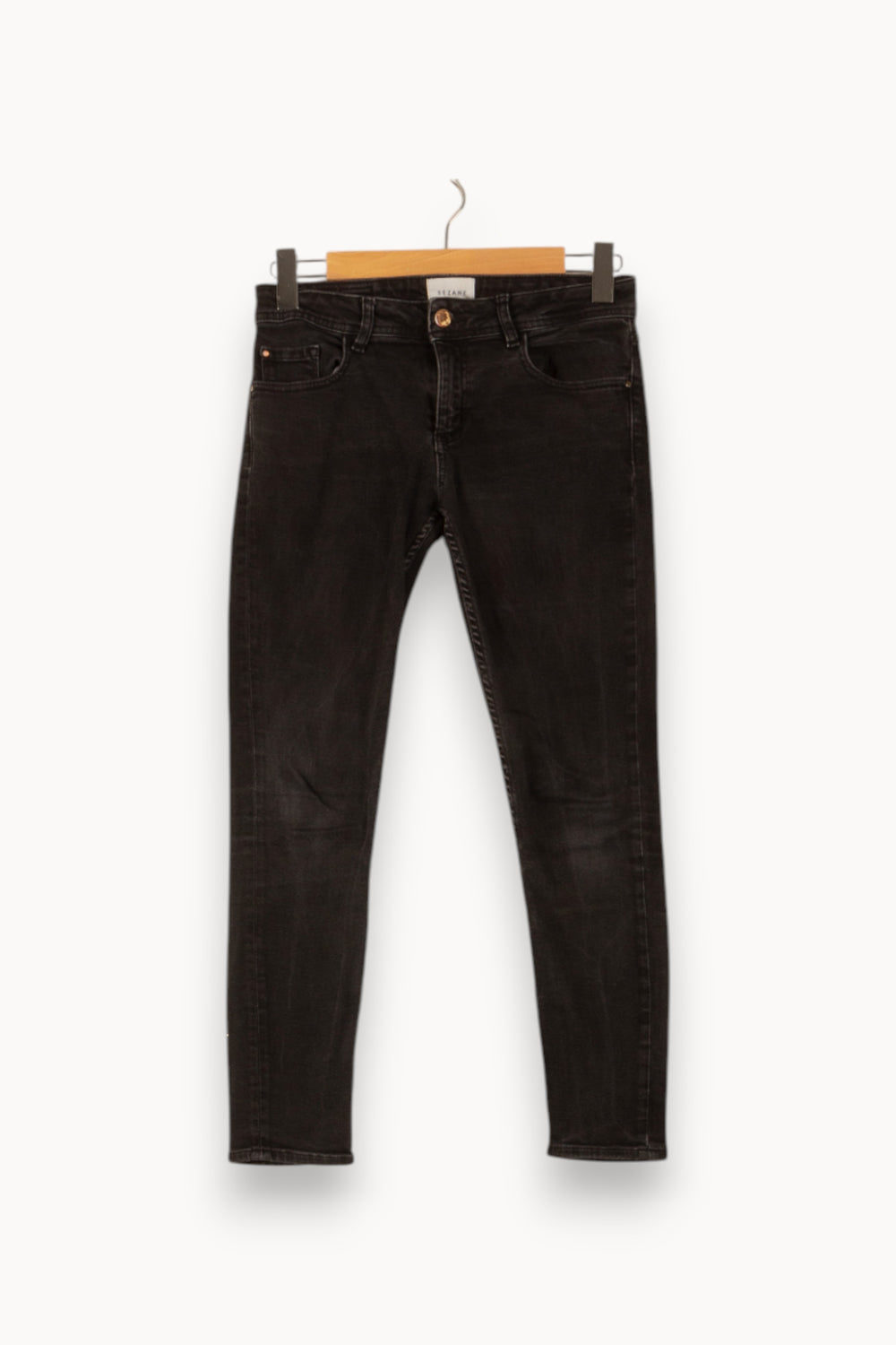Jean Skinny Noir - Taille S/36 de la marque Sézane | PARAD48792 - Vendu par Paradigme - Image 2