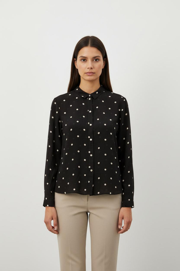 Chemise Noire et Blanche - Taille S/36