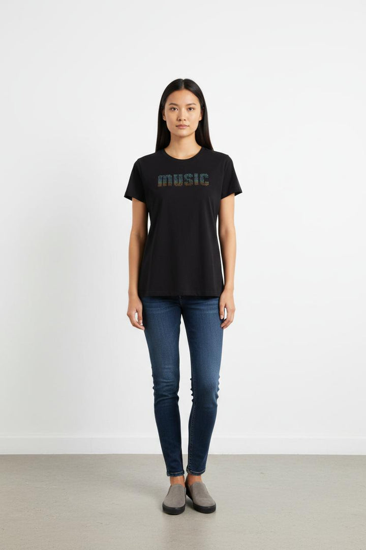 Tee-shirt Noir - Taille S/36
