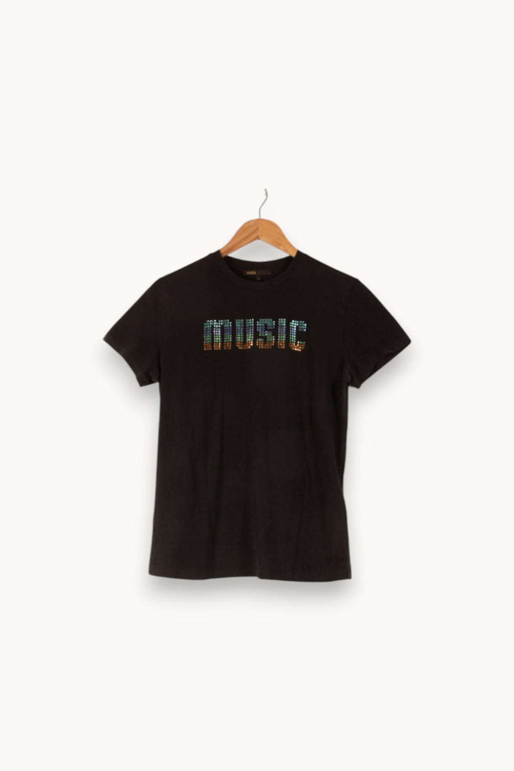 Tee-shirt Noir - Taille S/36 de la marque Maje | PARAD48800 - Vendu par Paradigme - Image 2
