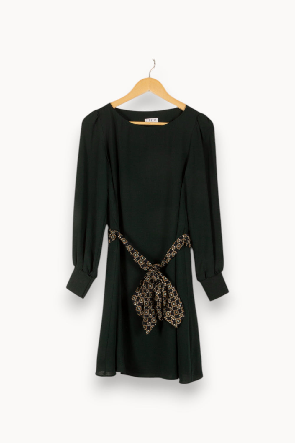 Robe Courte Verte et Noire - Taille S/36 de la marque Claudie Pierlot | PARAD48804 - Vendu par Paradigme - Image 2