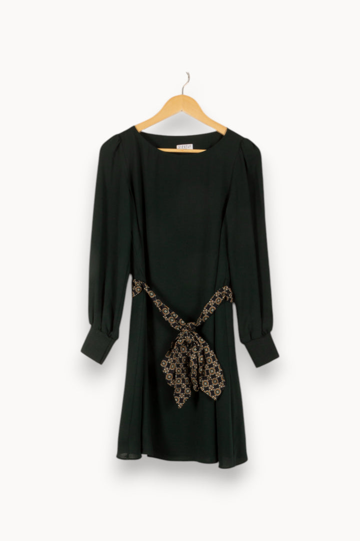 Robe Courte Verte et Noire - Taille S/36 de la marque Claudie Pierlot | PARAD48804 - Vendu par Paradigme - Image 2