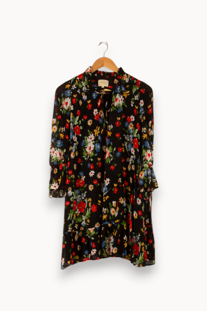 Robe Courte Noire et Multicolore - Taille S/36 de la marque Sézane | PARAD48805 - Vendu par Paradigme - Image 2