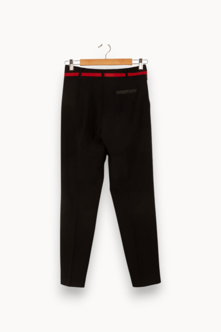 Pantalon Noir et Rouge - Taille S/36 de la marque La Fée Maraboutée | PARAD48812 - Vendu par Paradigme - Image 4