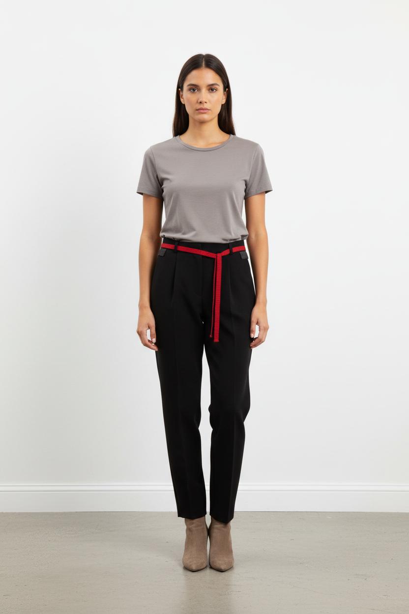 Pantalon Noir et Rouge - Taille S/36