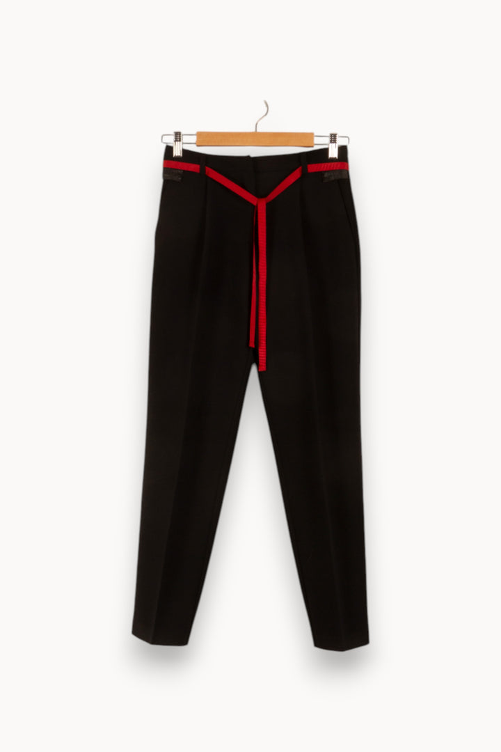 Pantalon Noir et Rouge - Taille S/36 de la marque La Fée Maraboutée | PARAD48812 - Vendu par Paradigme - Image 2
