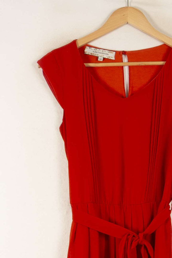 Robe Rouge - Taille S/36 de la marque La Fée Maraboutée | PARAD48813 - Vendu par Paradigme - Image 3