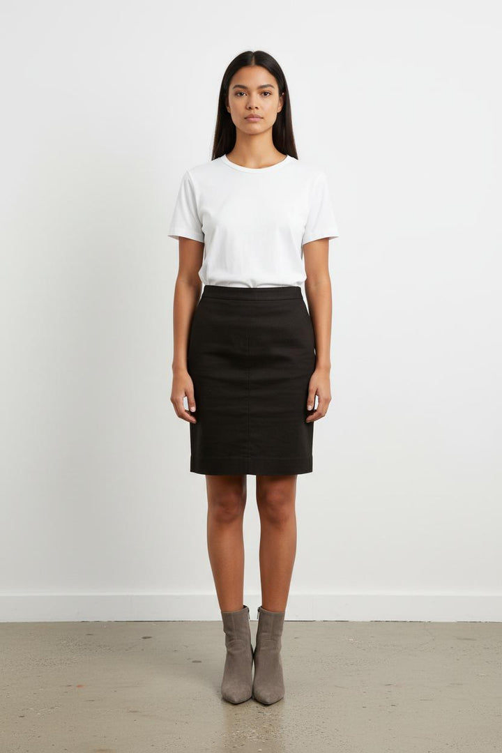 Jupe Droite Noire - Taille M/38