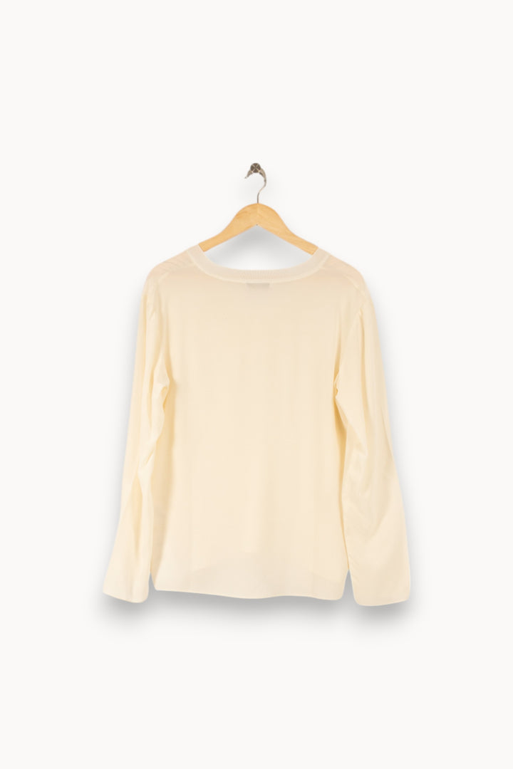 Pull Blanc - Taille M/38 de la marque ZAPA | PARAD48823 - Vendu par Paradigme - Image 4