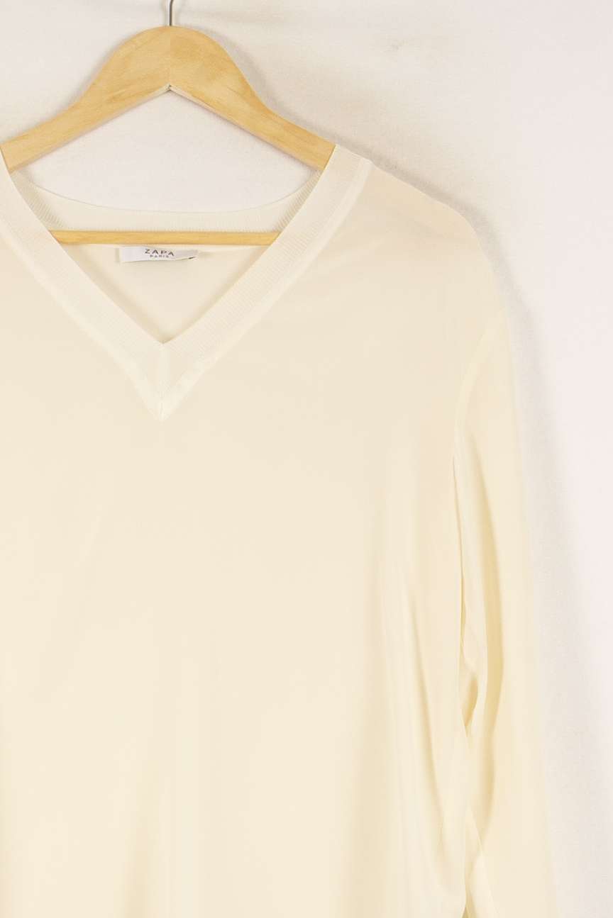Pull Blanc - Taille M/38 de la marque ZAPA | PARAD48823 - Vendu par Paradigme - Image 3