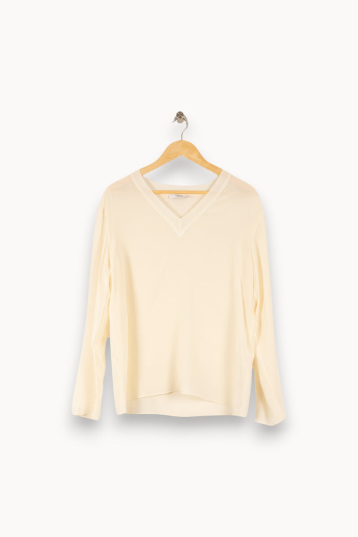Pull Blanc - Taille M/38 de la marque ZAPA | PARAD48823 - Vendu par Paradigme - Image 2