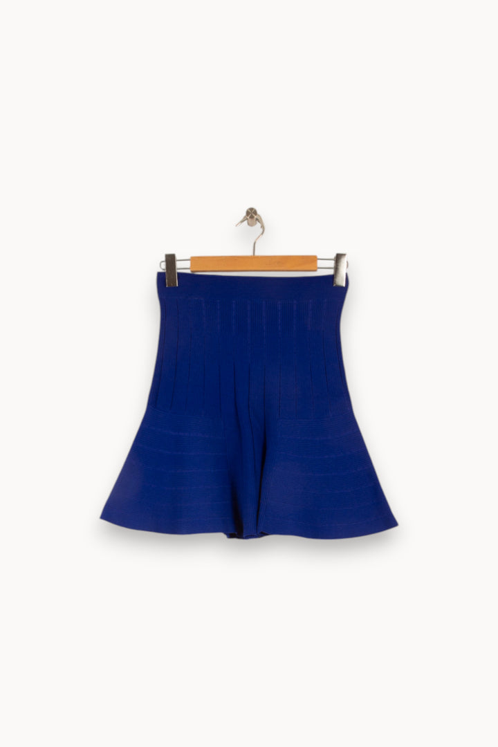Jupe Courte Bleue - Taille L/40 de la marque Sandro | PARAD48830 - Vendu par Paradigme - Image 4
