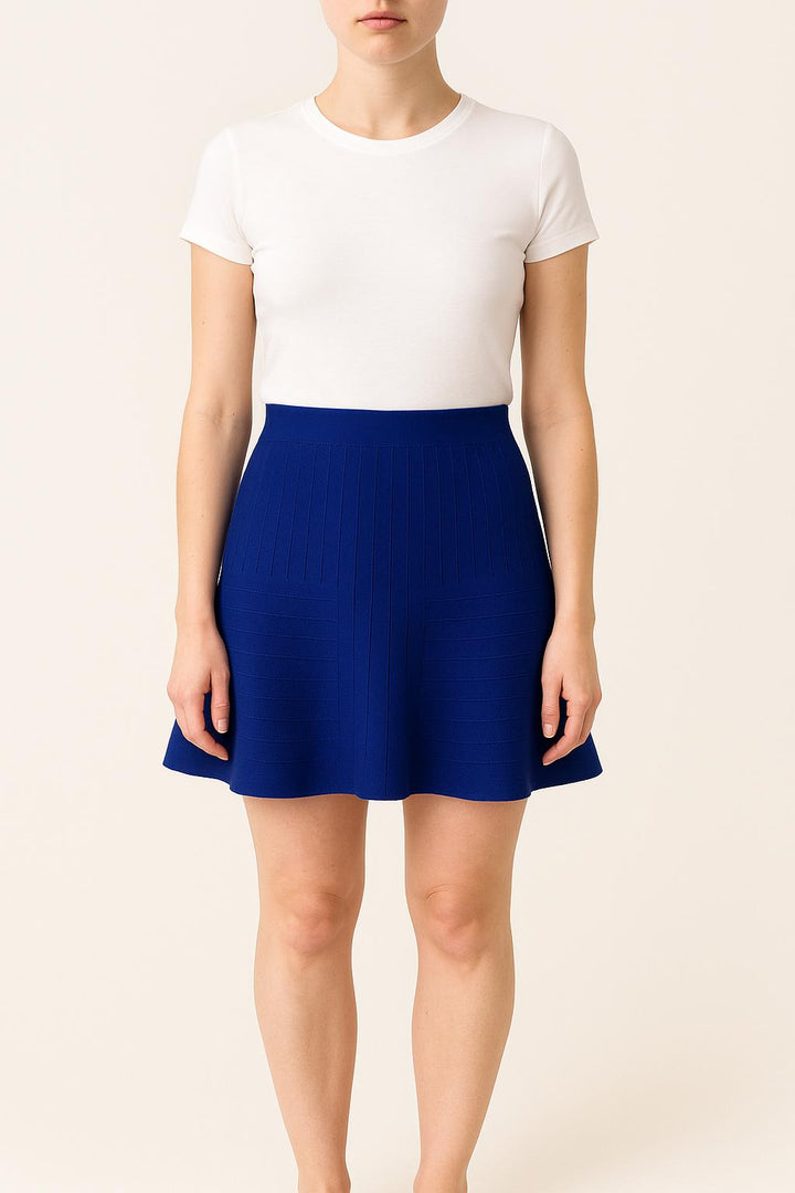 Jupe Courte Bleue - Taille L/40 de la marque Sandro | PARAD48830 - Vendu par Paradigme - Image 1