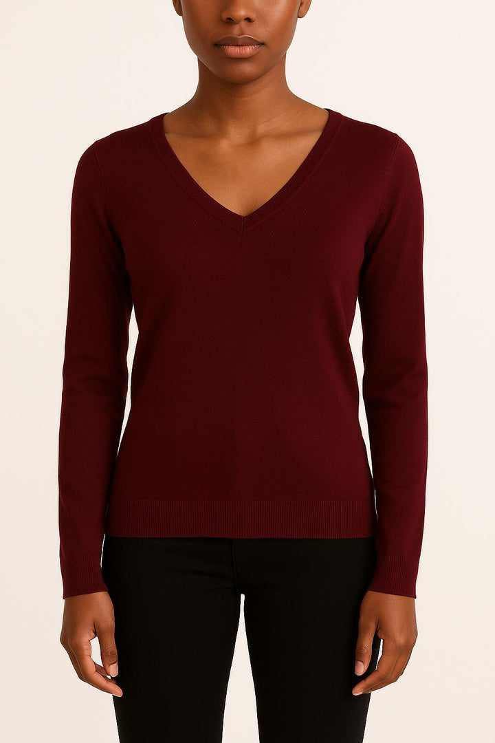 Pull Bordeaux - Taille S/36 de la marque Agnès b. | PARAD48835 - Vendu par Paradigme - Image 1