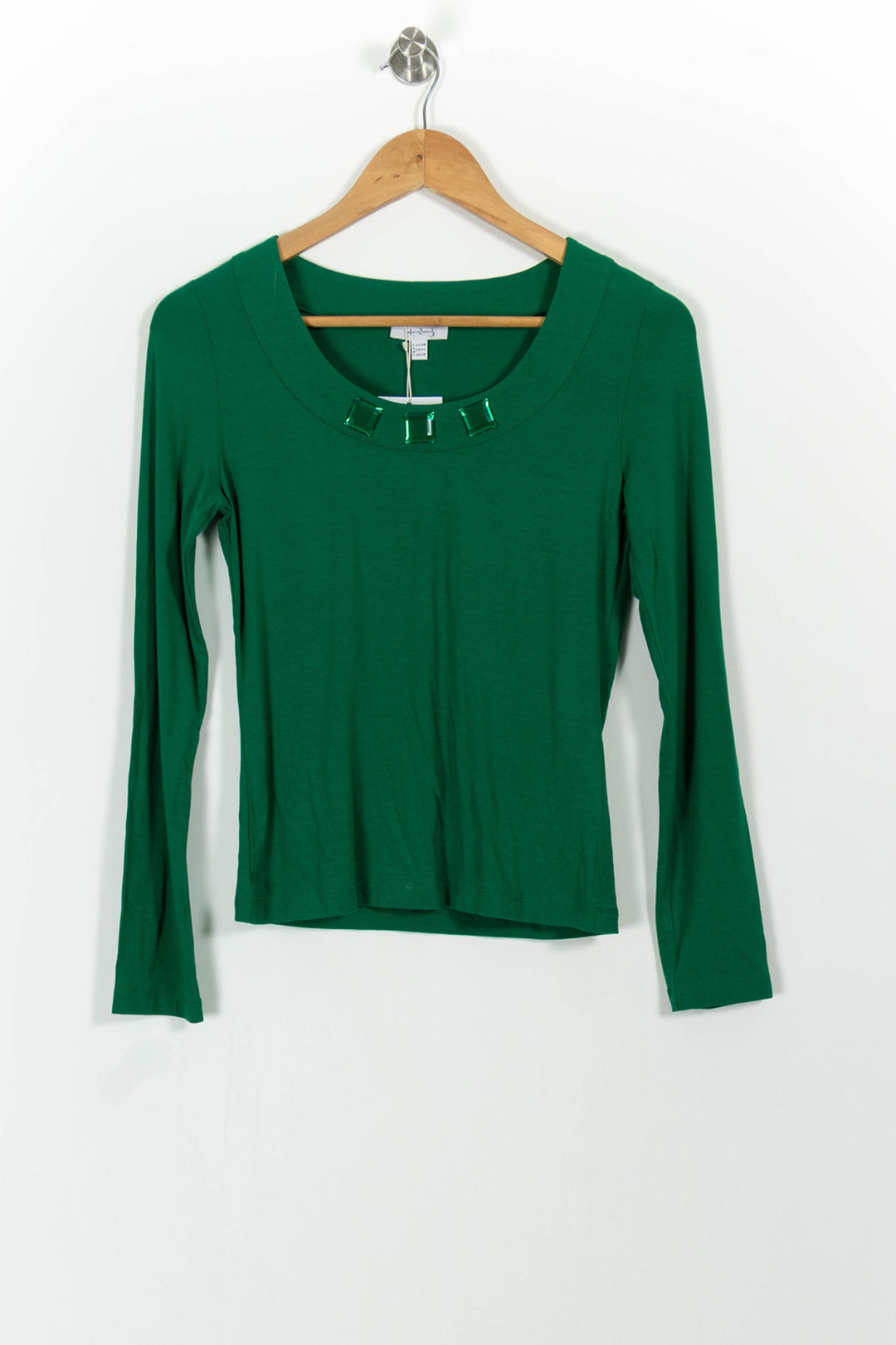 Tee-shirt Manches Longues Vert - Taille S/36 de la marque Maison 123 | PARAD48838 - Vendu par Paradigme - Image 2