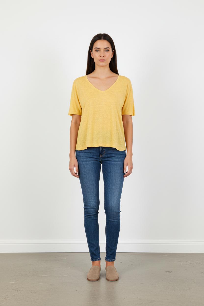 Tee-shirt Jaune - Taille XS/34