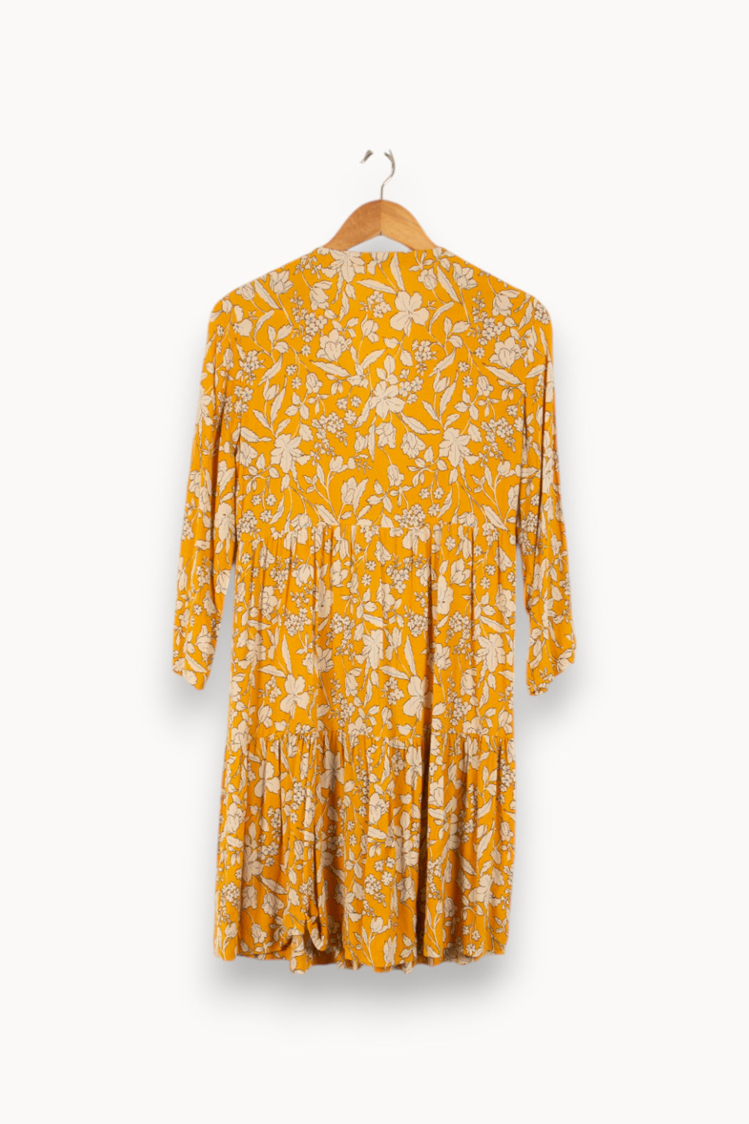 Robe Midi Jaune et Blanche - Taille S/36 de la marque Suncoo | PARAD48850 - Vendu par Paradigme - Image 4