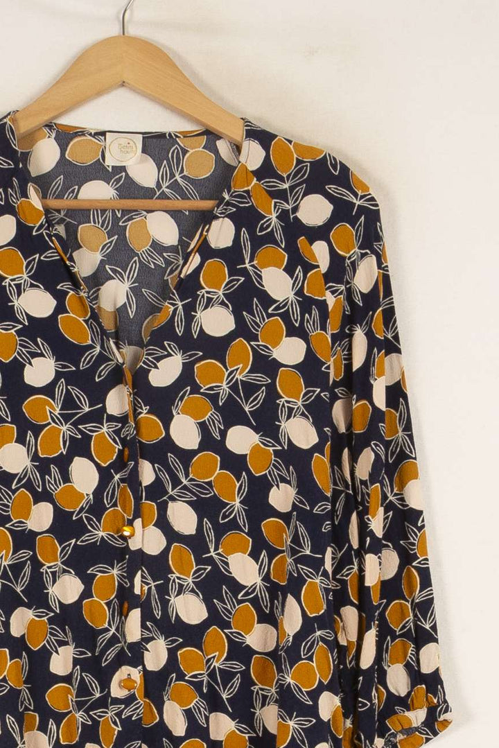 Blouse Bleue et Orange - Taille S/36 de la marque Des petits hauts | PARAD48851 - Vendu par Paradigme - Image 3