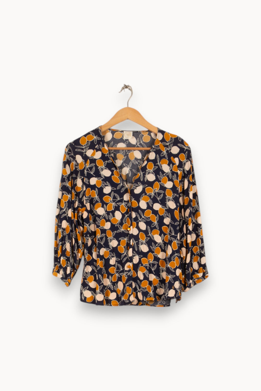 Blouse Bleue et Orange - Taille S/36 de la marque Des petits hauts | PARAD48851 - Vendu par Paradigme - Image 2