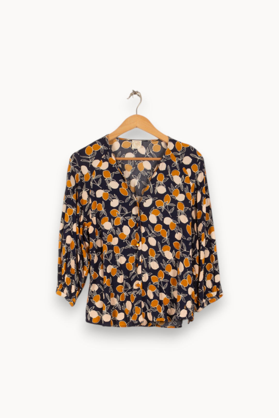 Blouse Bleue et Orange - Taille S/36 de la marque Des petits hauts | PARAD48851 - Vendu par Paradigme - Image 2
