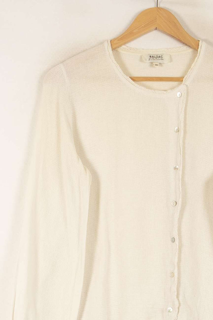 Blouse Blanche - Taille M/38 de la marque Balzac Paris | PARAD48852 - Vendu par Paradigme - Image 3