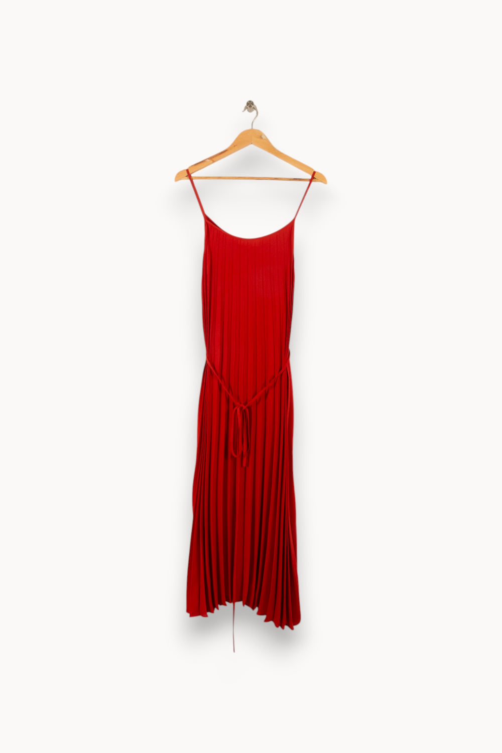 Robe Plissée Rouge - Taille M/38 de la marque Balzac Paris | PARAD48853 - Vendu par Paradigme - Image 2