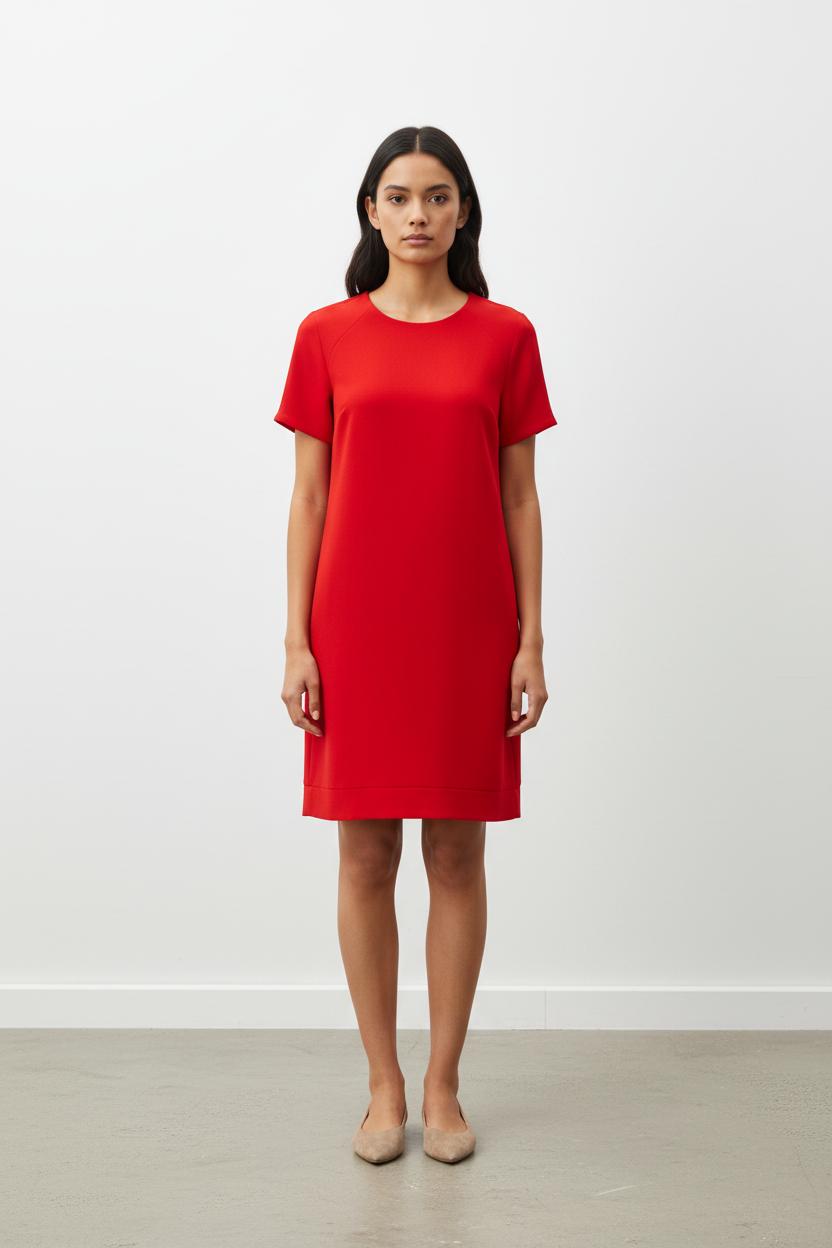 Robe Droite Rouge - Taille S/36