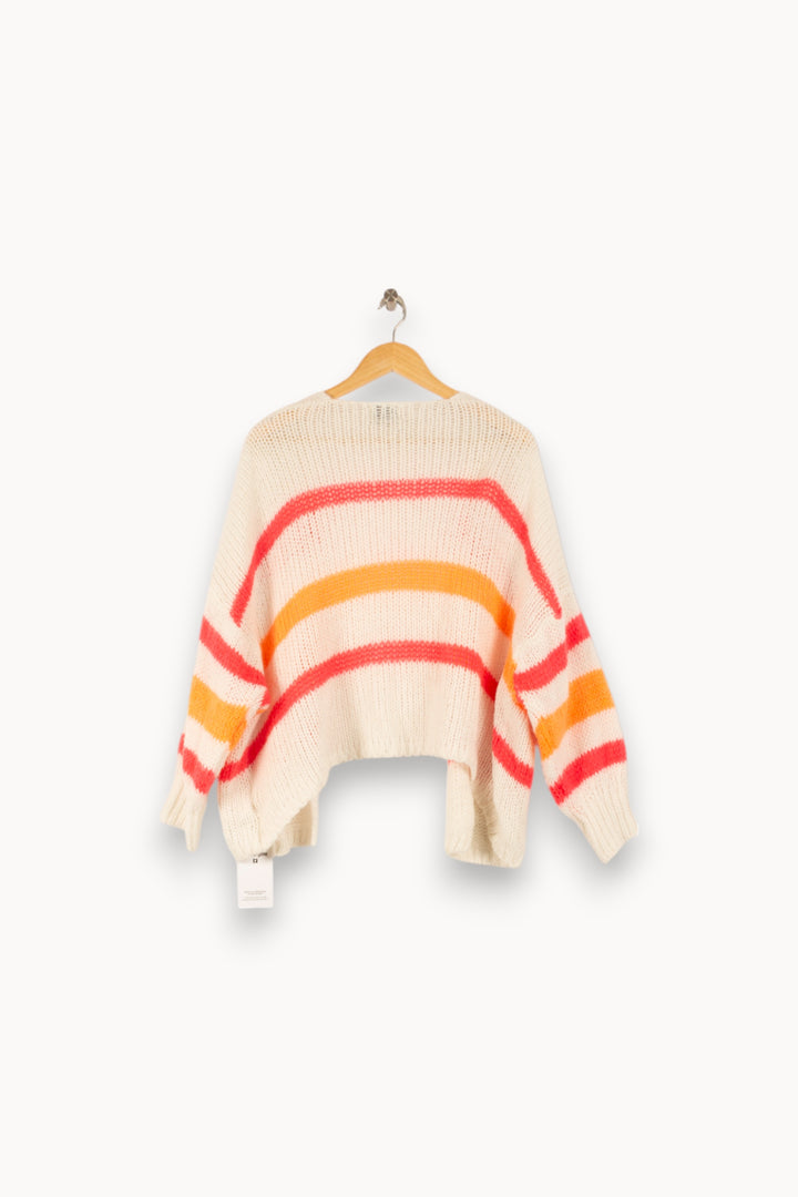 Cardigan Blanc Orange et Rose - Taille T.U. de la marque La Petite Etoile | PARAD48864 - Vendu par Paradigme - Image 4
