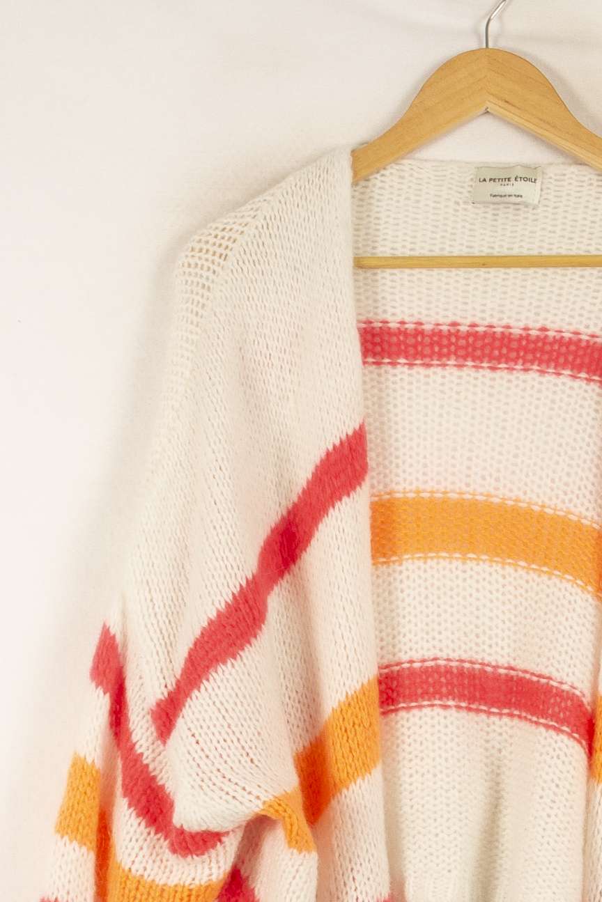 Cardigan Blanc Orange et Rose - Taille T.U. de la marque La Petite Etoile | PARAD48864 - Vendu par Paradigme - Image 3