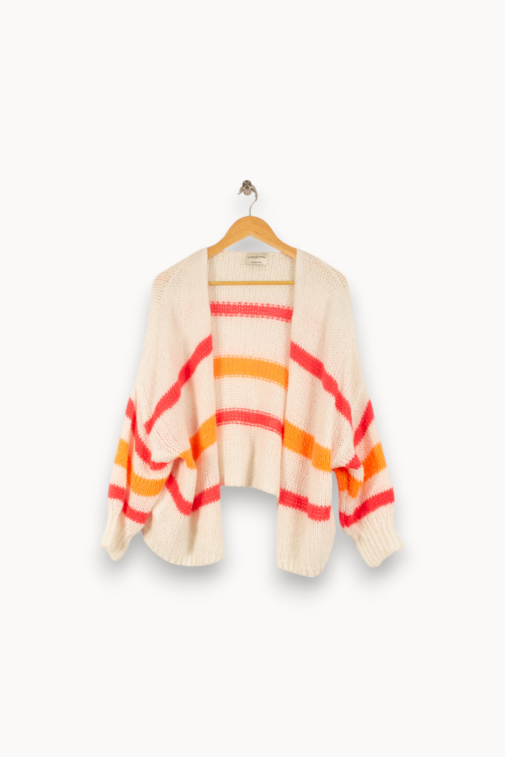 Cardigan Blanc Orange et Rose - Taille T.U. de la marque La Petite Etoile | PARAD48864 - Vendu par Paradigme - Image 2