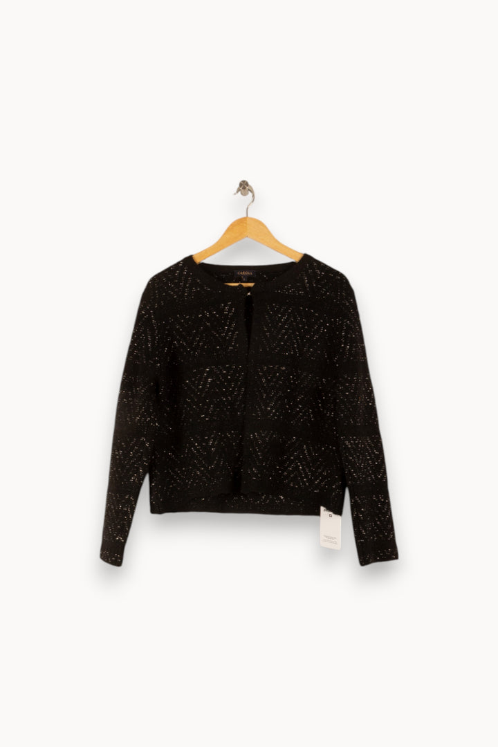 Gilet Noir - Taille L/40 de la marque Caroll | PARAD48865 - Vendu par Paradigme - Image 2