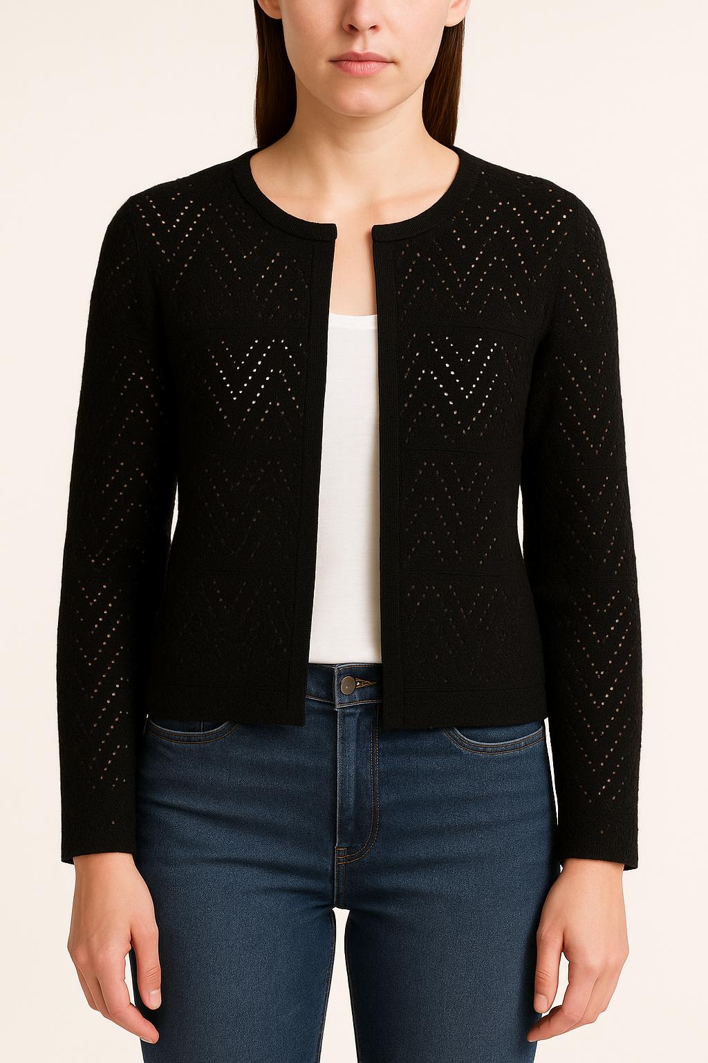 Gilet Noir - Taille L/40 de la marque Caroll | PARAD48865 - Vendu par Paradigme - Image 1