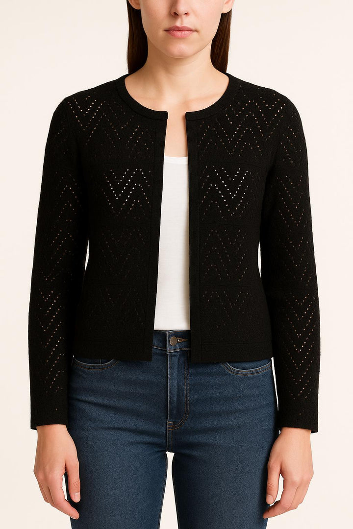 Gilet Noir - Taille L/40 de la marque Caroll | PARAD48865 - Vendu par Paradigme - Image 1